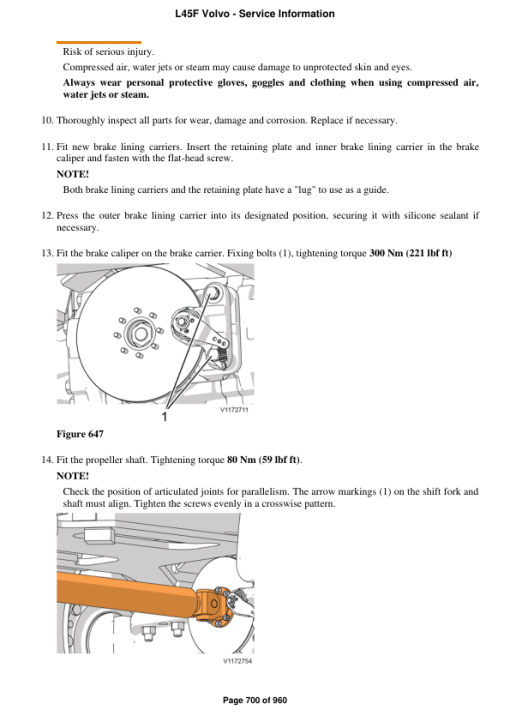 Volvo L45F Compact Wheel Loader Repair Service Manual - Image 4