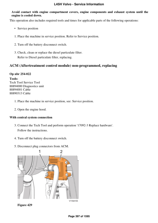 Volvo L45H Compact Wheel Loader Repair Service Manual - Image 3