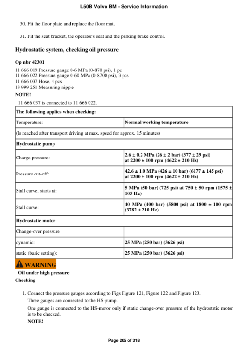 Volvo L50B BM Wheel Loader Repair Service Manual - Image 3