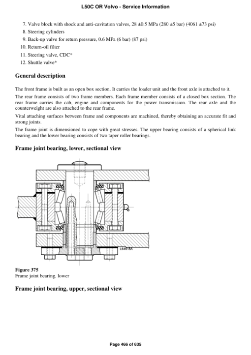 Volvo L50C OR Wheel Loader Repair Service Manual - Image 4