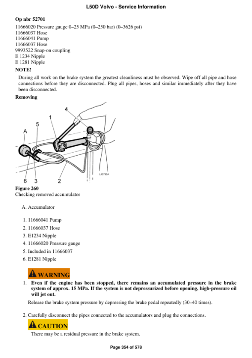 Volvo L50D Wheel Loader Repair Service Manual - Image 3