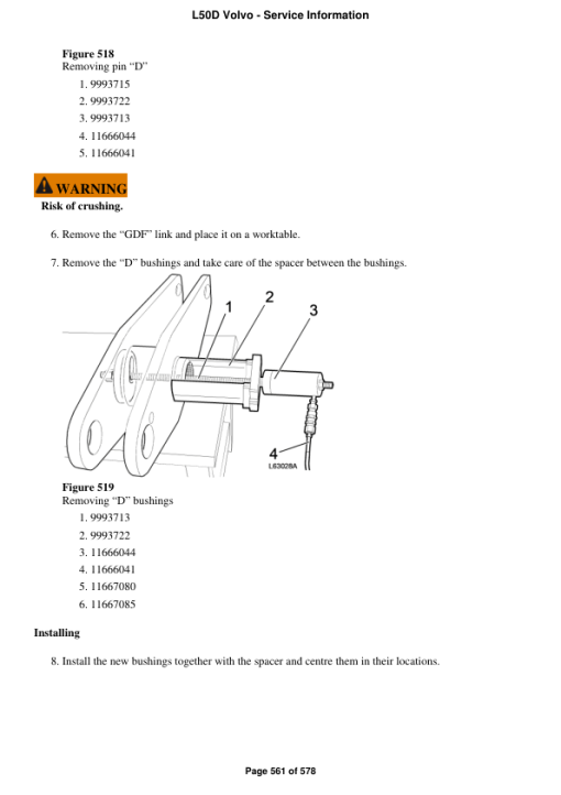 Volvo L50D Wheel Loader Repair Service Manual - Image 4