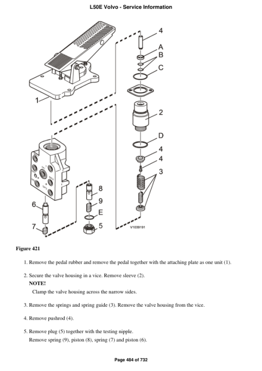 Volvo L50E Wheel Loader Repair Service Manual - Image 4