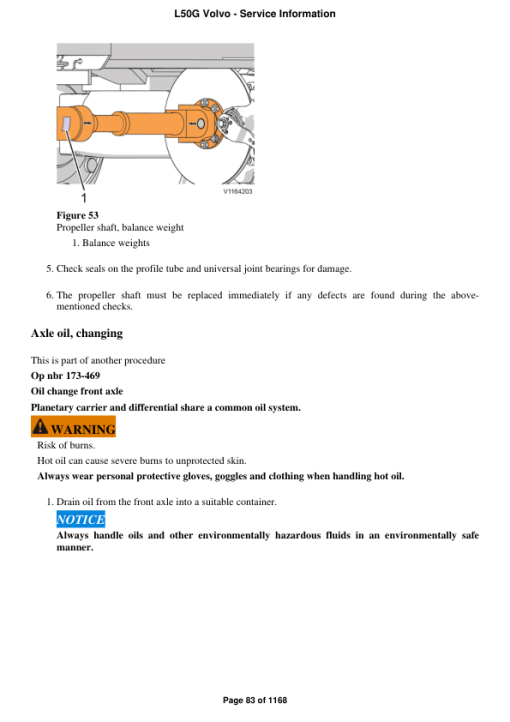 Volvo L50G Compact Wheel Loader Repair Service Manual - Image 5