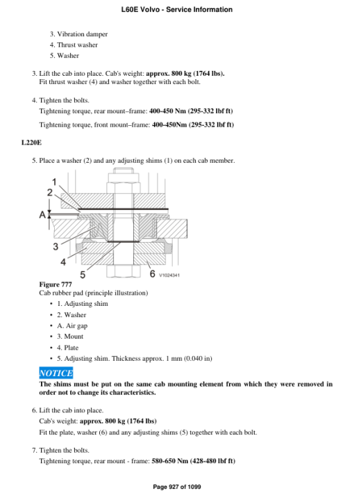 Volvo L60E Wheel Loader Repair Service Manual - Image 4