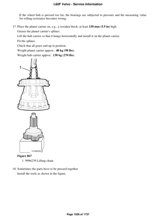 Volvo L60F Wheel Loader Repair Service Manual - Image 2