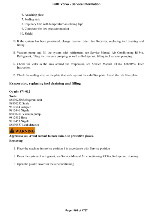 Volvo L60F Wheel Loader Repair Service Manual - Image 3