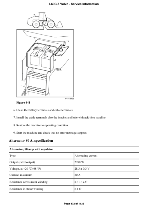 Volvo L60G Z Wheel Loader Repair Service Manual - Image 3