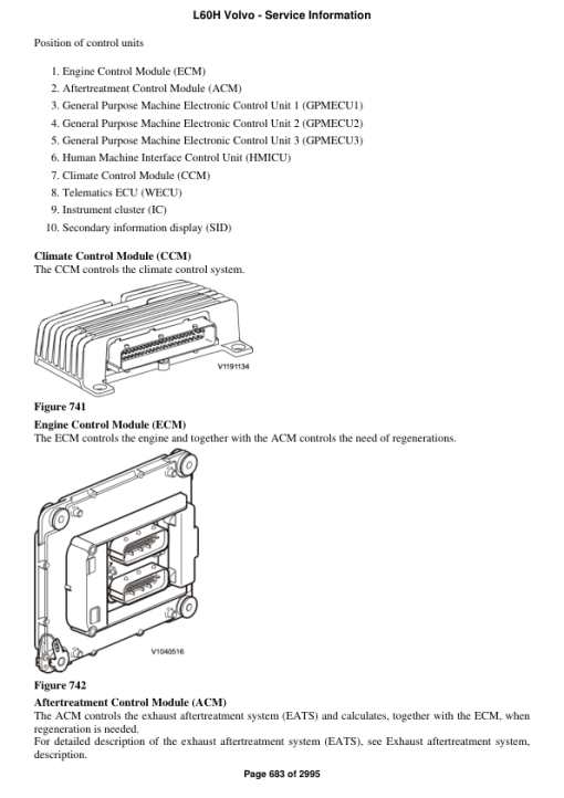 Volvo L60H Wheel Loader Repair Service Manual - Image 4