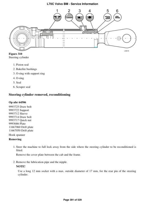 Volvo L70C BM Wheel Loader Repair Service Manual - Image 3