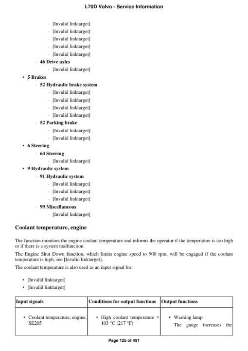 Volvo L70D Wheel Loader Repair Service Manual - Image 2