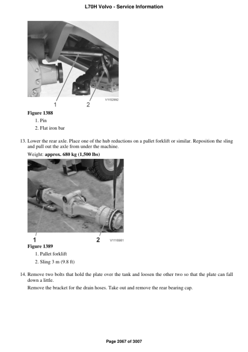 Volvo L70H Wheel Loader Repair Service Manual - Image 4