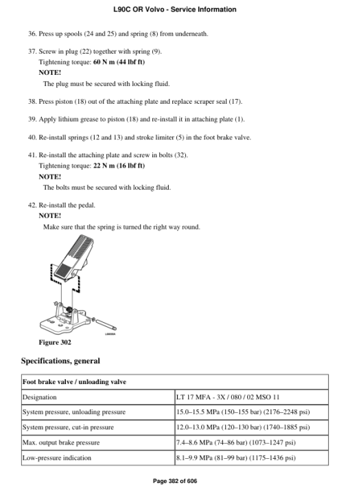 Volvo L90C OR Wheel Loader Repair Service Manual - Image 3