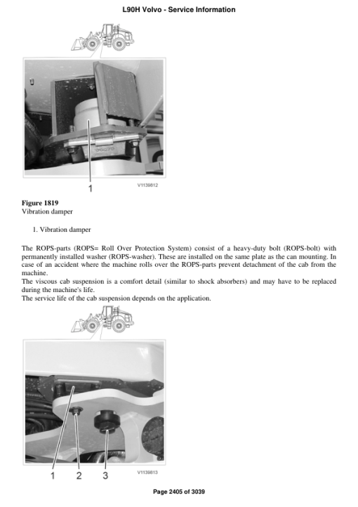 Volvo L90H Wheel Loader Repair Service Manual - Image 3