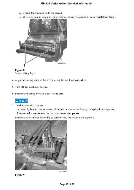 Volvo MB 122 Vario Screeds Repair Service Manual - Image 2