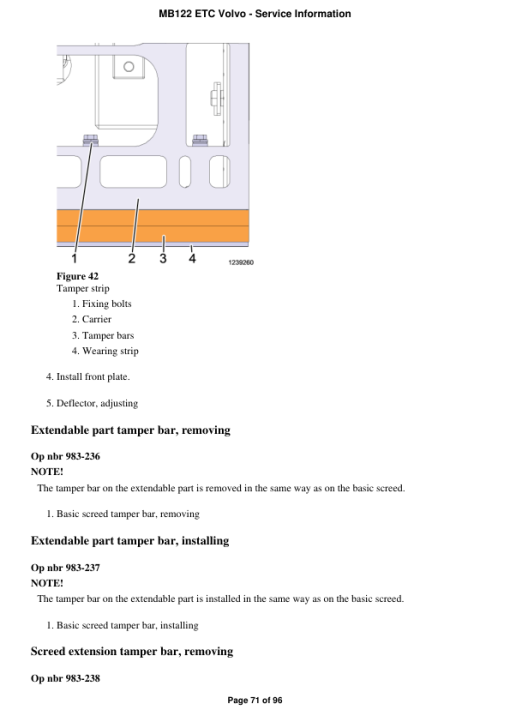 Volvo MB122 ETC Screeds Repair Service Manual - Image 3