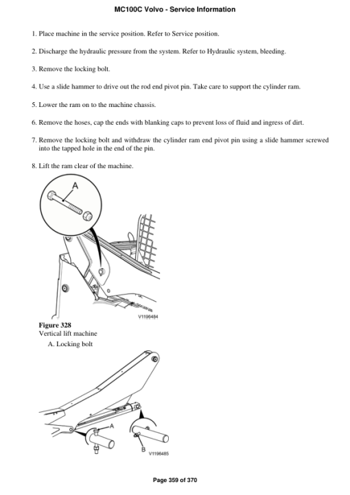 Volvo MC100C Skid Steer Loader Repair Service Manual - Image 4