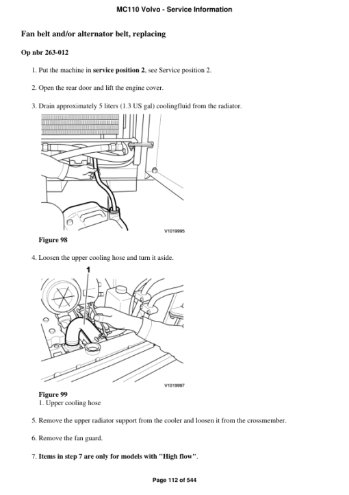 Volvo MC110 Skid Steer Loader Repair Service Manual - Image 2