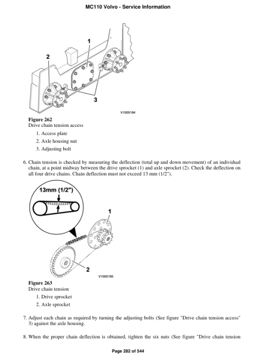 Volvo MC110 Skid Steer Loader Repair Service Manual - Image 4