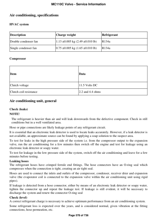 Volvo MC110C Skid Steer Loader Repair Service Manual - Image 3