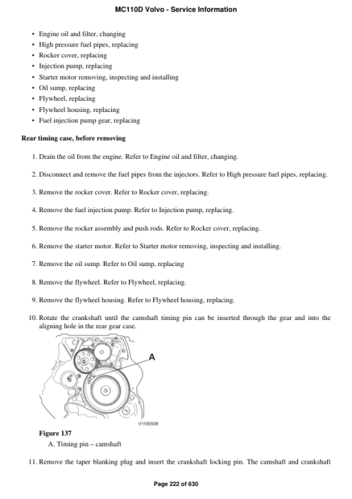 Volvo MC110D Skid Steer Loader Repair Service Manual - Image 2