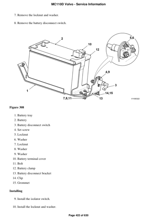 Volvo MC110D Skid Steer Loader Repair Service Manual - Image 3