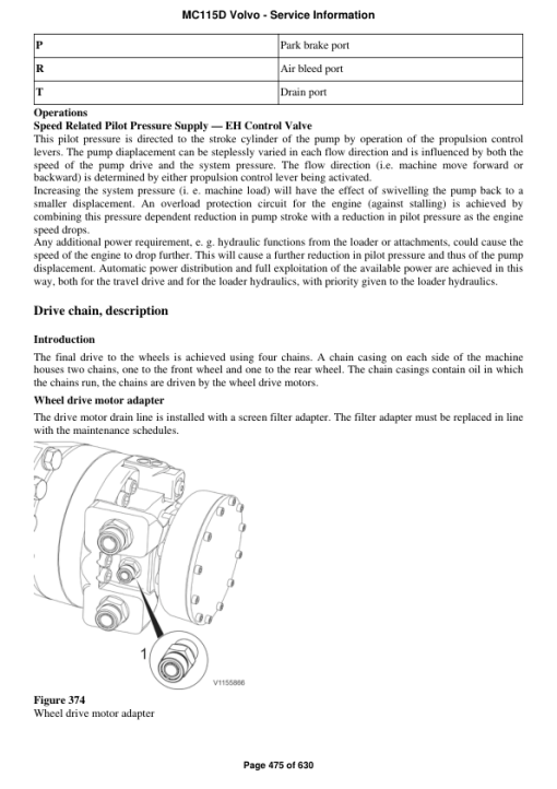 Volvo MC115D Skid Steer Loader Repair Service Manual - Image 4