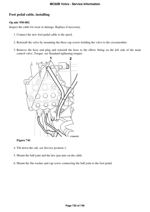 Volvo MC60B Skid Steer Loader Repair Service Manual - Image 4