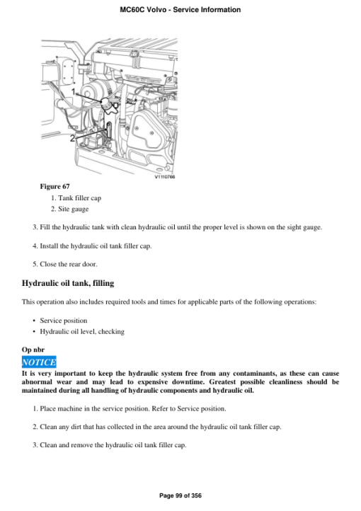 Volvo MC60C Skid Steer Loader Repair Service Manual - Image 4