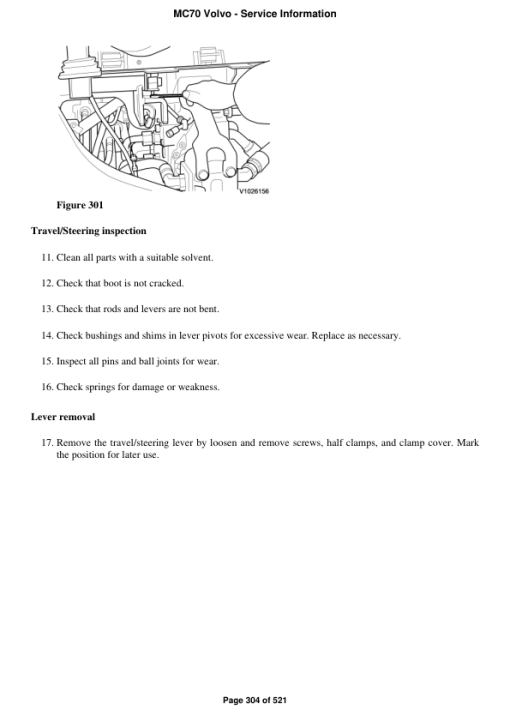 Volvo MC70 Skid Steer Loader Repair Service Manual - Image 3