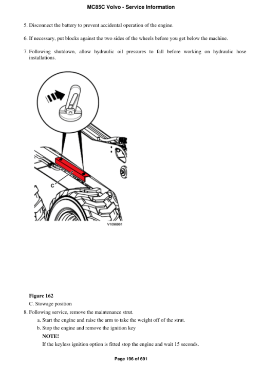 Volvo MC85C Skid Steer Loader Repair Service Manual - Image 2