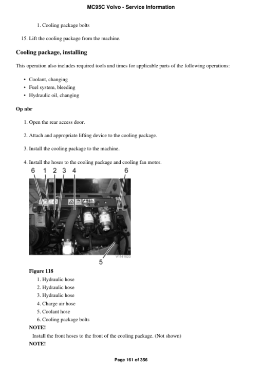 Volvo MC95C Skid Steer Loader Repair Service Manual - Image 3