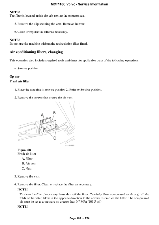 Volvo MCT110C Skid Steer Loader Repair Service Manual - Image 2