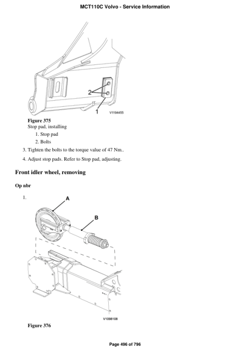 Volvo MCT110C Skid Steer Loader Repair Service Manual - Image 3