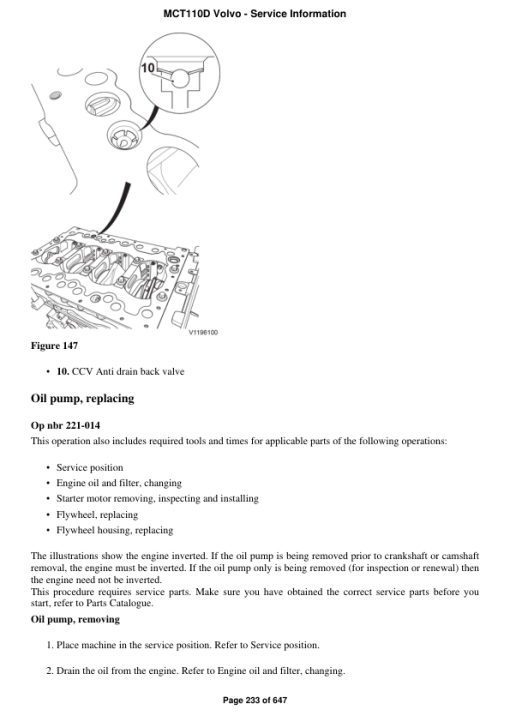 Volvo MCT110D Skid Steer Loader Repair Service Manual - Image 2