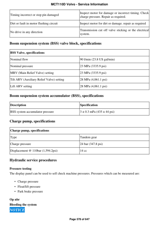 Volvo MCT110D Skid Steer Loader Repair Service Manual - Image 4