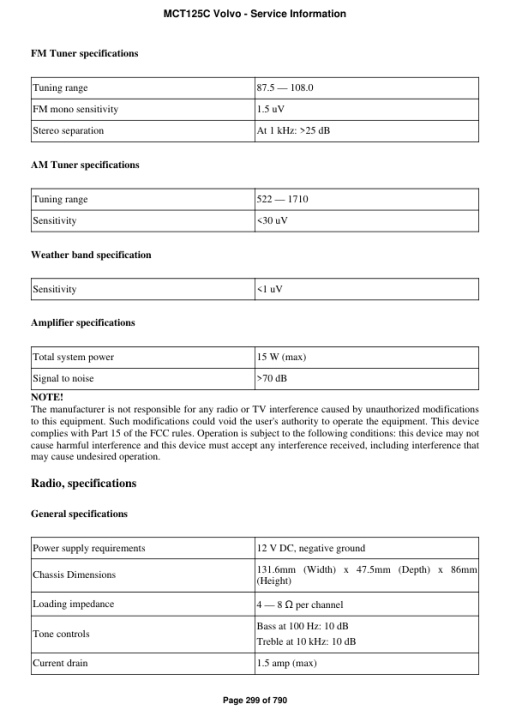 Volvo MCT125C Skid Steer Loader Repair Service Manual - Image 2