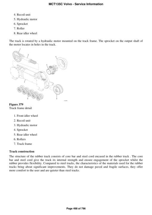 Volvo MCT135C Skid Steer Loader Repair Service Manual - Image 3