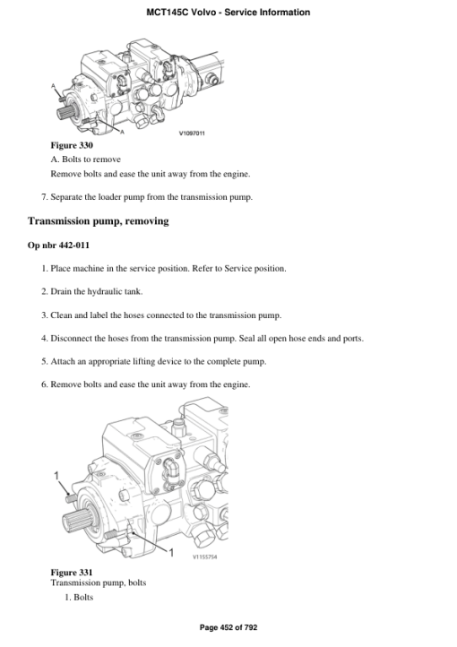 Volvo MCT145C Skid Steer Loader Repair Service Manual - Image 3