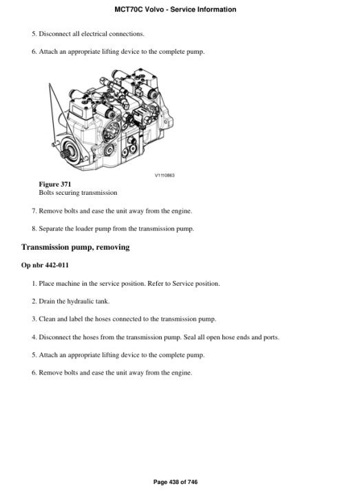 Volvo MCT70C Skid Steer Loader Repair Service Manual - Image 3