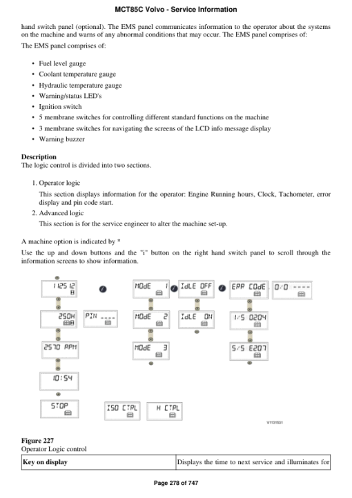 Volvo MCT85C Skid Steer Loader Repair Service Manual - Image 2