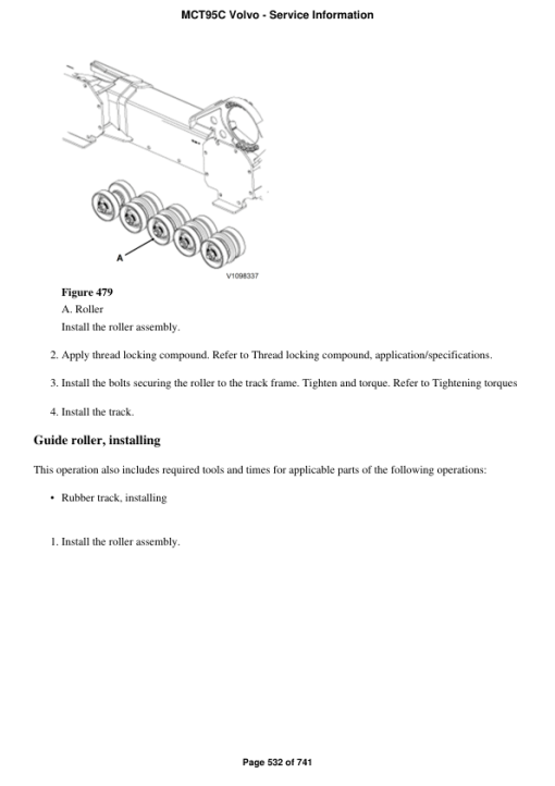 Volvo MCT95C Skid Steer Loader Repair Service Manual - Image 2