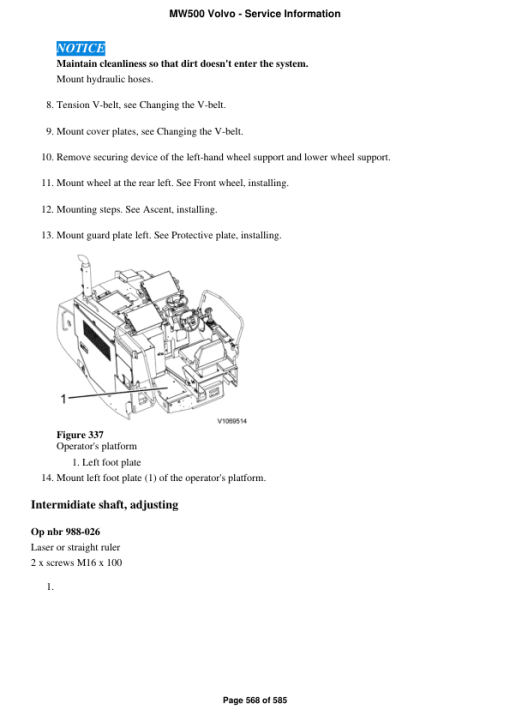 Volvo MW500 Miling Equipment Repair Service Manual - Image 3