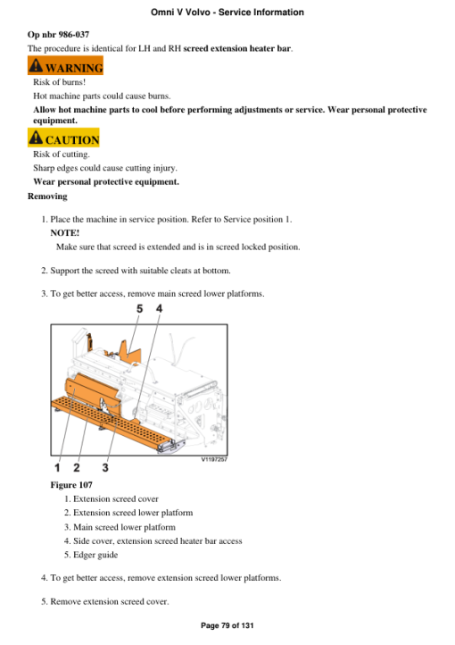 Volvo Omni V Screeds Repair Service Manual - Image 3