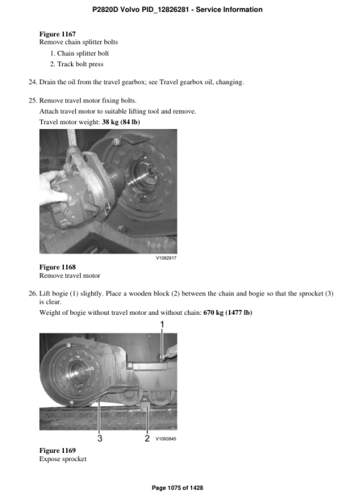 Volvo P2820D Pavers Repair Service Manual - Image 2