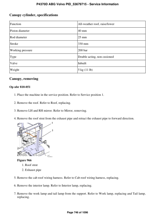 Volvo P4370D ABG Pavers Repair Service Manual - Image 5