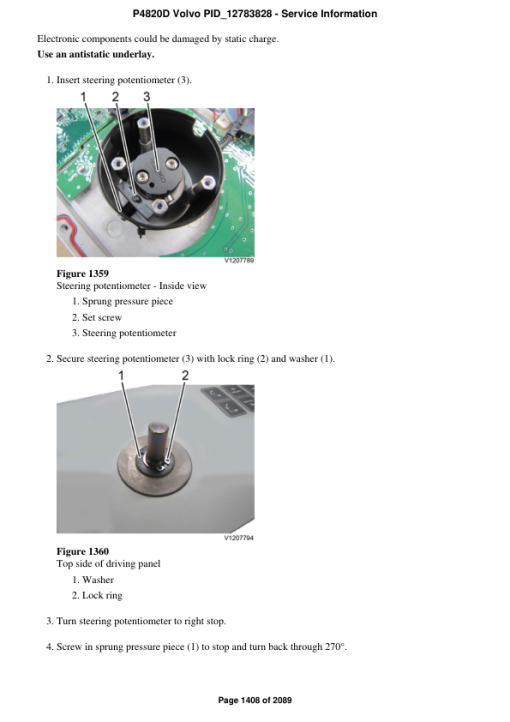 Volvo P4820D Pavers Repair Service Manual - Image 2