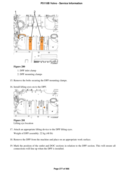 Volvo P5110B Pavers Repair Service Manual - Image 3