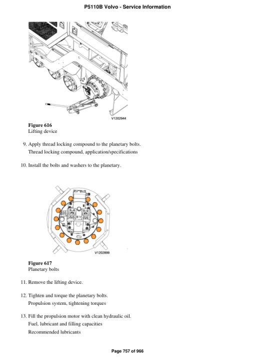 Volvo P5110B Pavers Repair Service Manual - Image 5