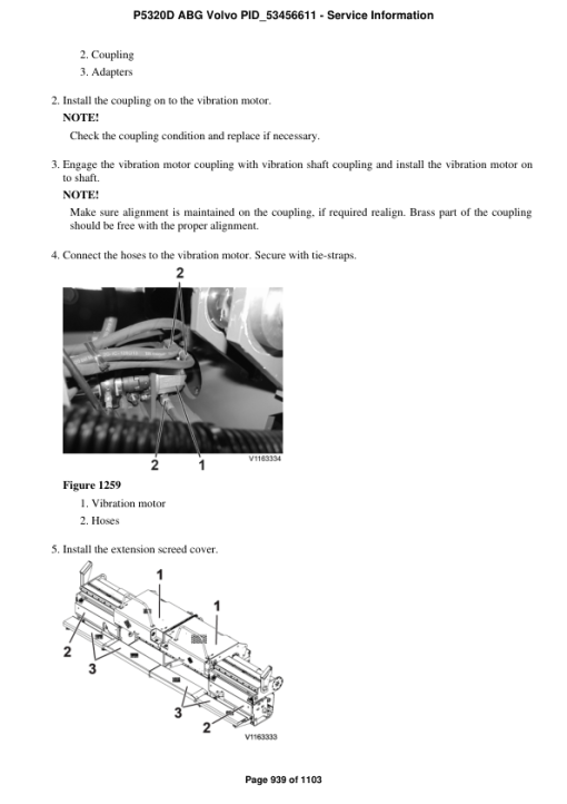 Volvo P5320D ABG Pavers Repair Service Manual - Image 5